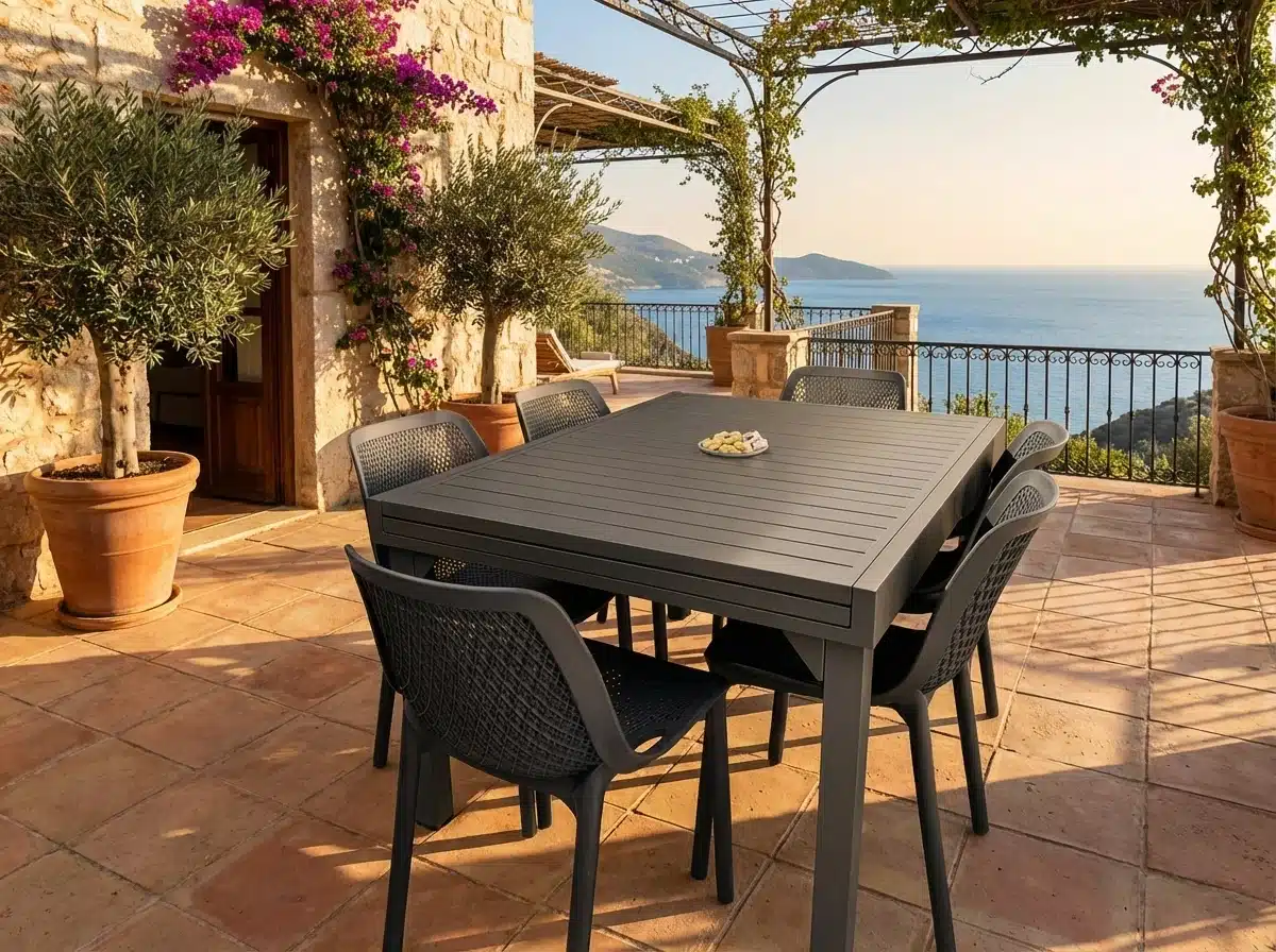 100% aluminium table 100*135/270