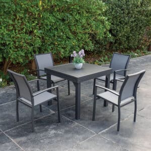 100% aluminium table 90*90/180