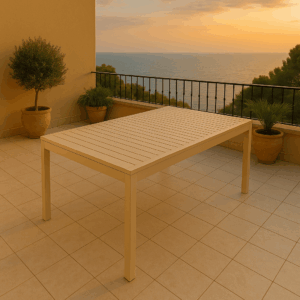 Table 100% aluminium 100*135/270