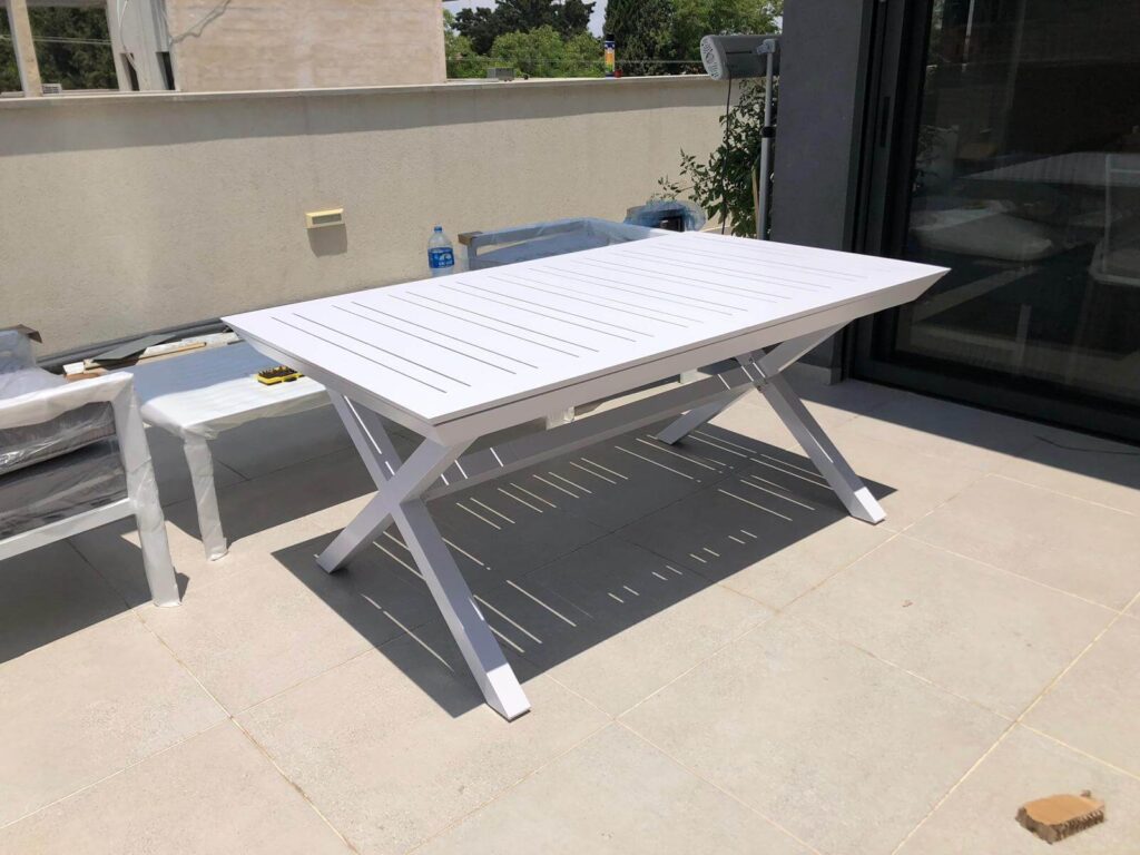 Table Aluminium 100*172/243 - version X