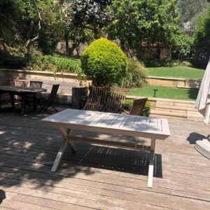 Aluminium table 100*172/243 - version X