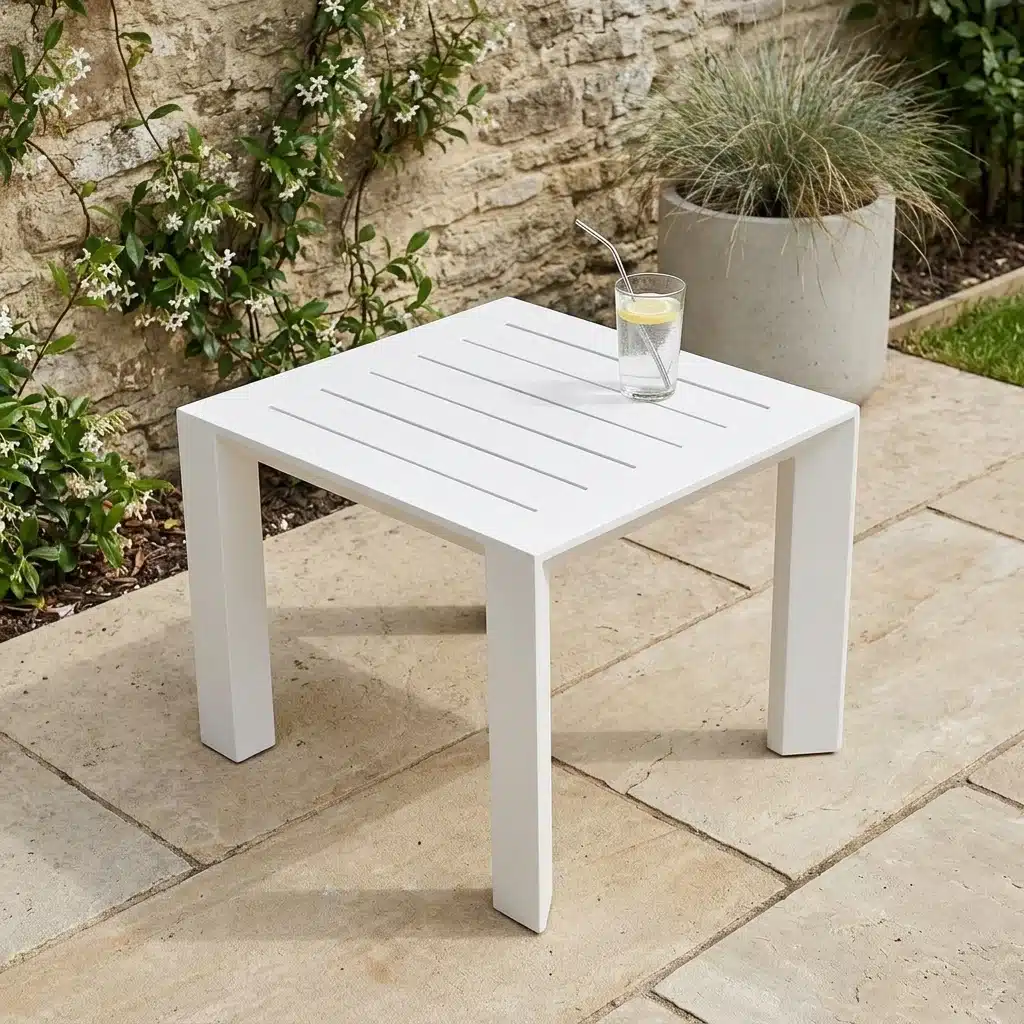 Aluminium coffee table