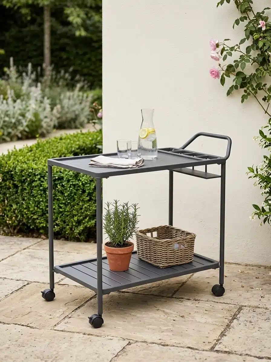 Serving tray in Aluminium