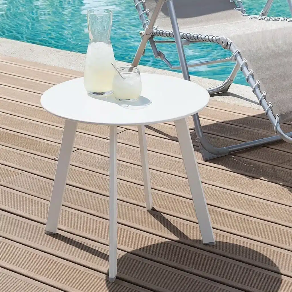 Table basse ronde Aluminium